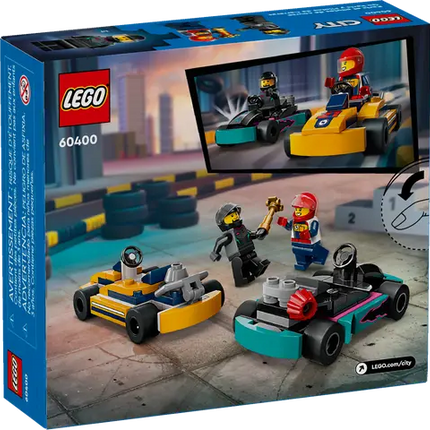 City. Go-karts and race drivers