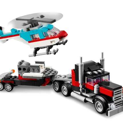 Creator. Camion Plataforma Con Helicoptero