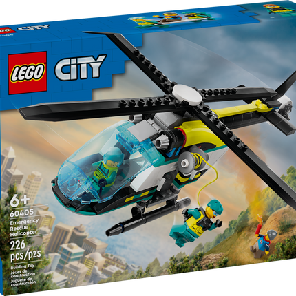 CITY. EMERGENCY RESCUE HELICOPTER