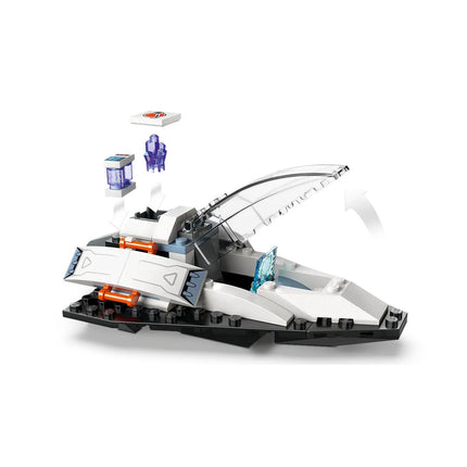 City. Space nave espacial y descubrimiento ronde