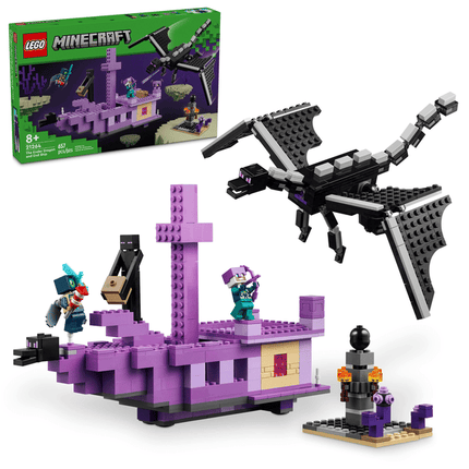 MINECRAFT. THE ENDER DRAGON AND END SHIP