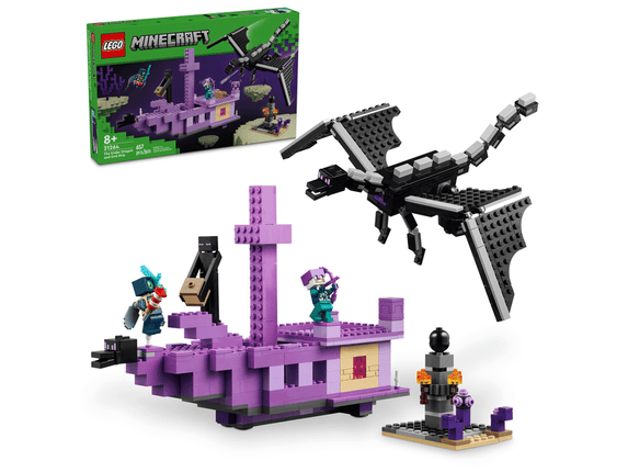 MINECRAFT. THE ENDER DRAGON AND END SHIP