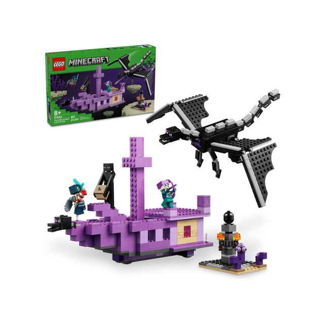 MINECRAFT. THE ENDER DRAGON AND END SHIP