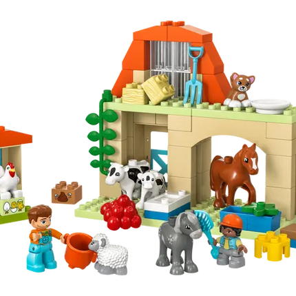 Duplo. Caring for animals for a farm