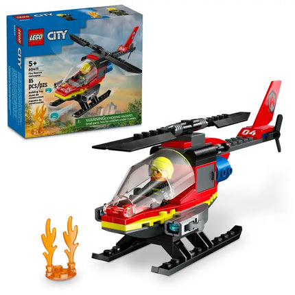 City. Fire rescue helicopter
