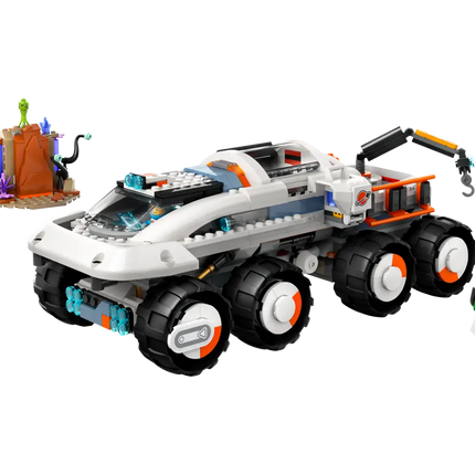 City. Space command rover and crane