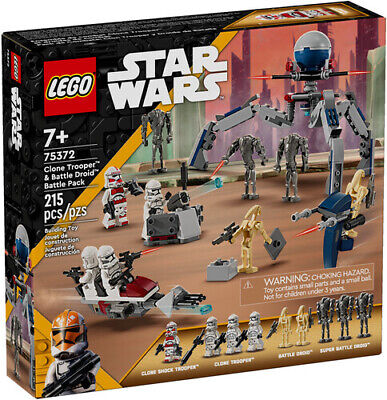 STAR WARS. CLONE TROOPER & BATTLE DROID BATTL E PACK