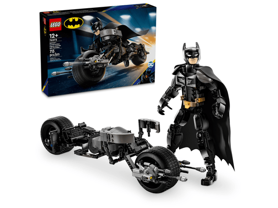 DC. BATMAN CONSTRUCCTION FIG AND BAT-POD BIKE