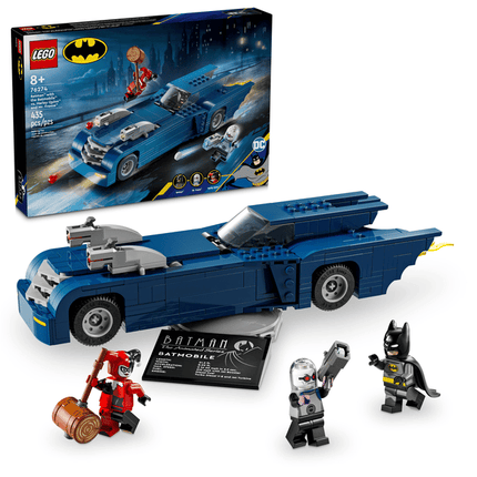 DC. BATMAN WITH THE BATMOBILE VS HARLEY QUINN