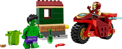MARVEL. IRON MAN WITH BIKE AND THE HULK +4