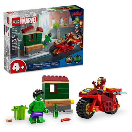 MARVEL. IRON MAN WITH BIKE AND THE HULK +4
