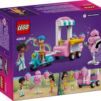 Friendo. Cotton candy stand and scooter