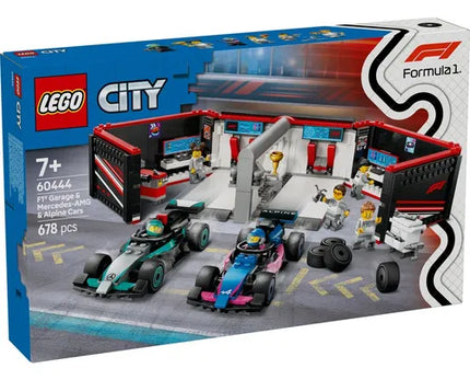 City. F1 garaje & mercedes-ama & alpine cars
