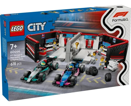 City. F1 garaje & mercedes-ama & alpine cars