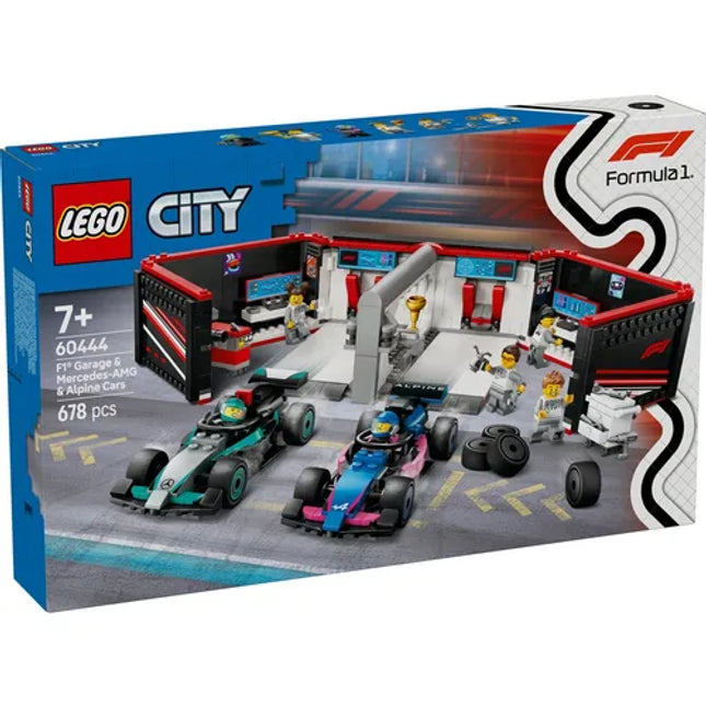City. F1 garaje & mercedes-ama & alpine cars