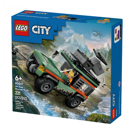 City. Off-road mountain truck