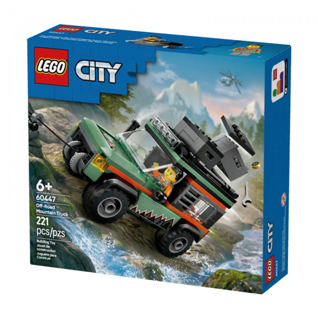 City. Off-road mountain truck