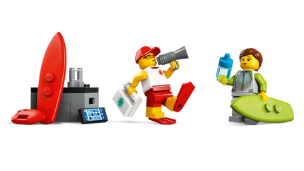 City. Lifeguard beach rescue truck