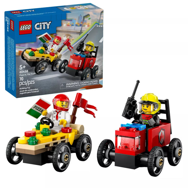 City. Pizza vs fire truck pack