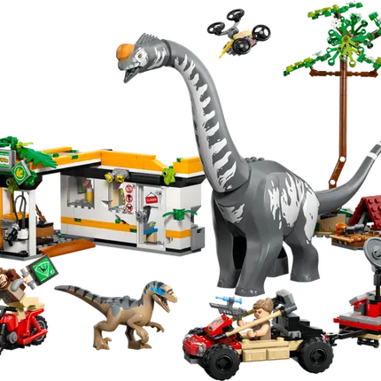 Juras sic w. Raptor & tiranosaurio