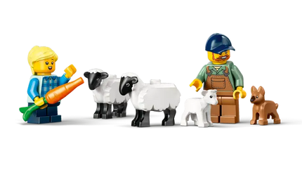 City.Tractor with trailer