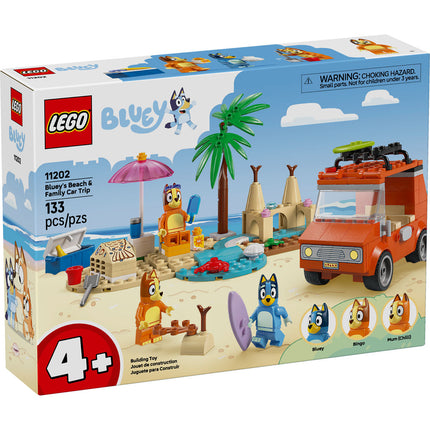 Bluey Bluey's beach & family car