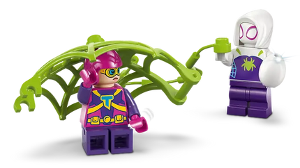 Lego Marvel spidey amazing friends. Spidey and Gobby's Raptor Battle at Tree House HQ