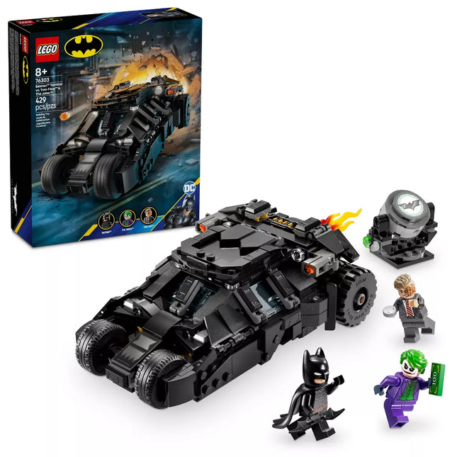 DC. BATMAN TUMBLER VS. TWO-FACE & THE JOKER