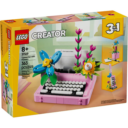 Creador. Typewriter with flowers