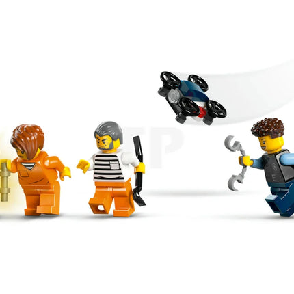 City. Off-road police car chase