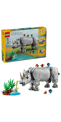 CREATOR. FAUNA SALVAJE PODEROSO RINOCERONTE