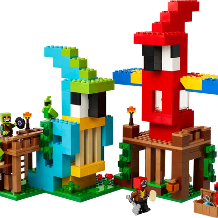 Minecraft. The parrot houses