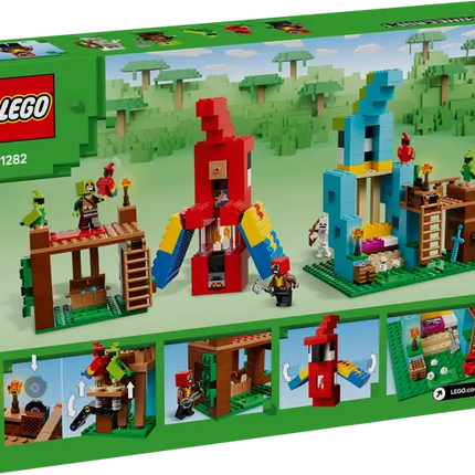 Minecraft. The parrot houses