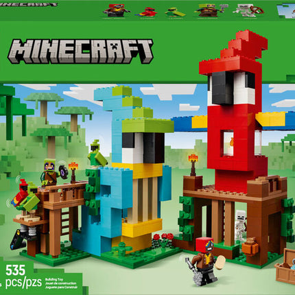 Minecraft. The parrot houses