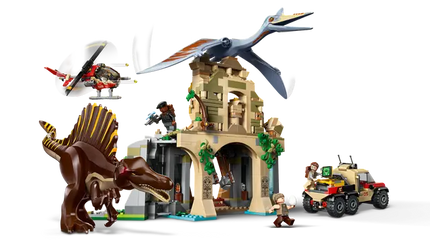 Juras sic w. Suchosaurus & Quetzalcóatl