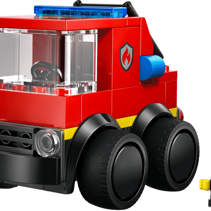 CITY. RIDES FIRE TRUCK