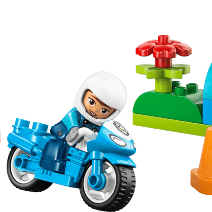 DUPLO. BLIE POLICE MOTORCYCLE