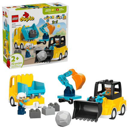 DUPLO. 3 IN 1 CONSTRUCTION VEHICLES