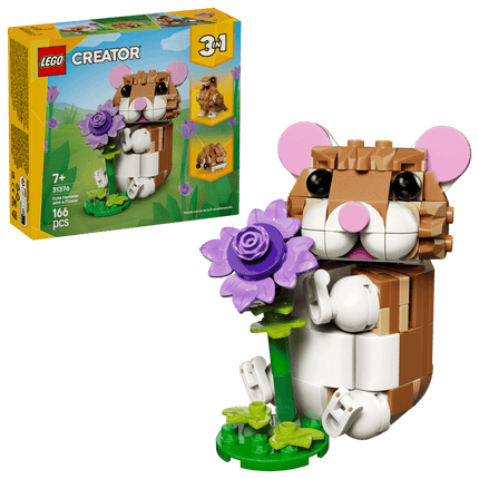CREATOR. CUTE HAMSTER WITH A FLOWER