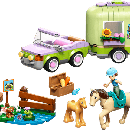FRIENDS. HORSE BABY FOAL TRAILER
