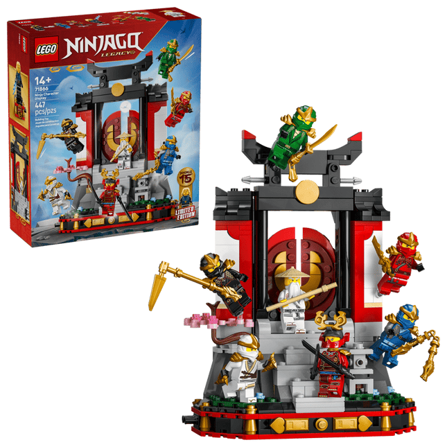 NINJAGO. NINJA CHARACTER DISPLAY 15TH ANNIVER SARY
