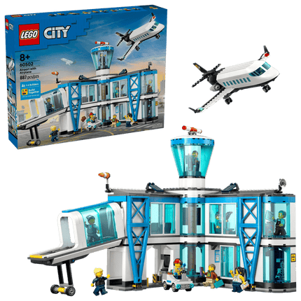 CITY. AIRPORT WITH AIRPLANE