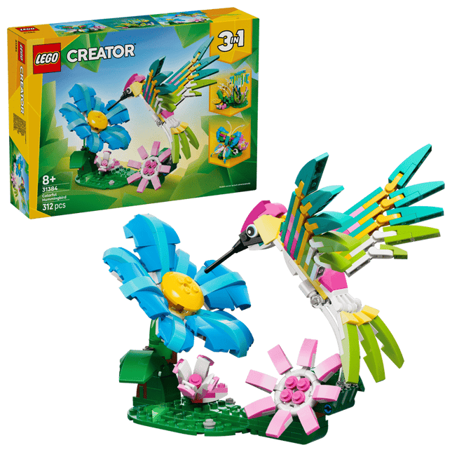 CREATOR. WILD ANIMALS COLORFUL HUMMINGBIRD
