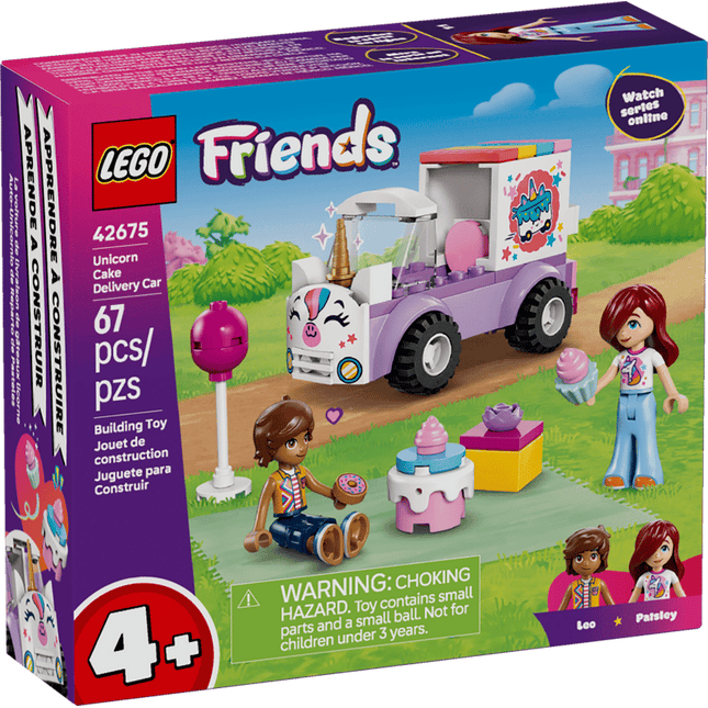 FRIENDS. UNICORN CAKE DELIVERY CAR