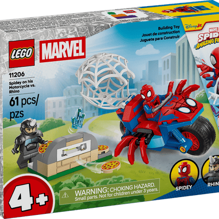 SPIDEY. ON HIS MOTORCYCLE