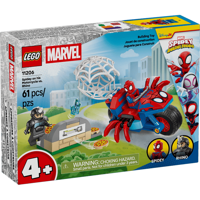 SPIDEY. ON HIS MOTORCYCLE