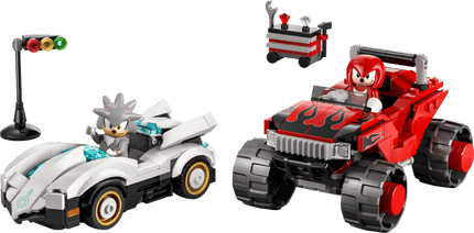 SONIC. SILVER'S CAR VS. KNUCKLES' MONSTER TRU CK
