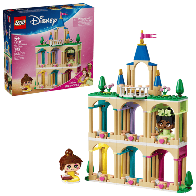 DISNEY. MINI BELLE & TIANA WITH CASTLE