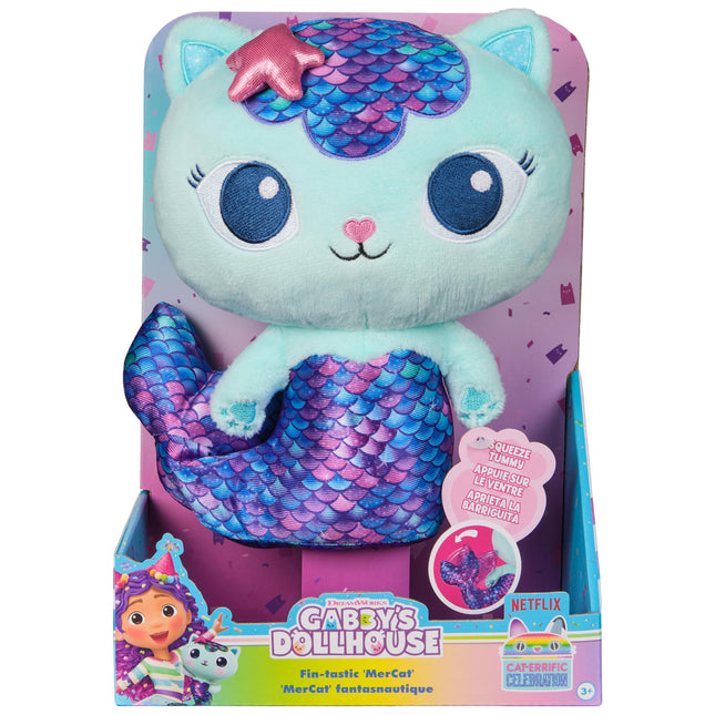 GABBY'S DOLLHOUSE. PELUCHE MERCAT FIN-TASTIC