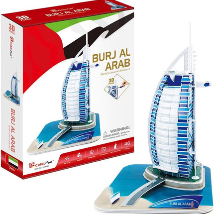 Puzzle 3D. Burjal Arab  37 Pcs